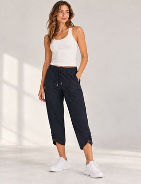 LULULEMON Dance Studio Mid-Rise Cropped Pant navy Sz 6, $100 A34